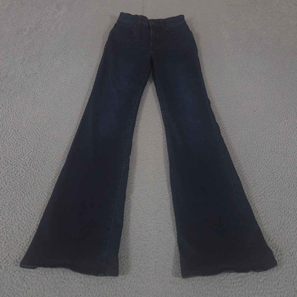 Express Jeans Womens 00R Dark Wash Flare High Rise Stretch Denim Five Pocket